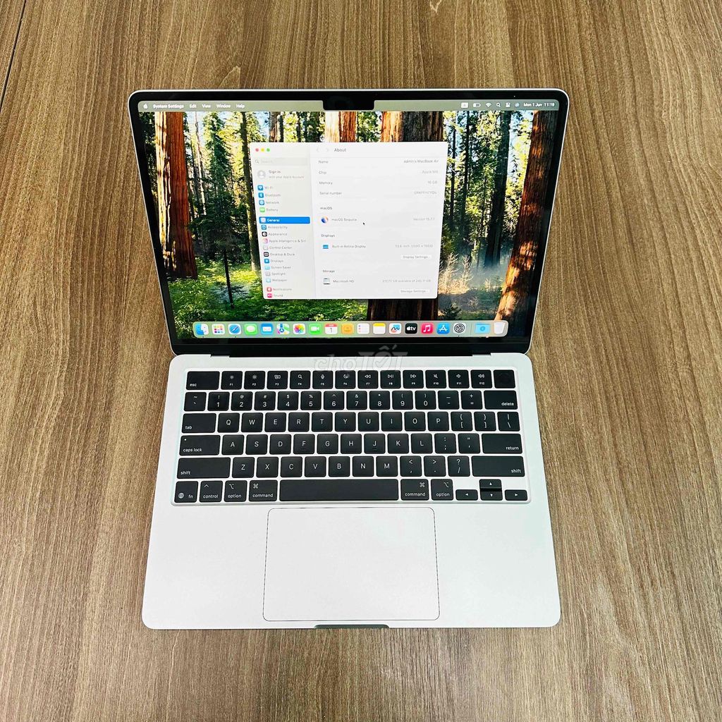 Macbook Air 13 inch M4 16/256 màu silver Việt Nam. Mua bán Laptop tại Quận Cầu Giấy Hà Nội được đăng bởi TT Store hình 1