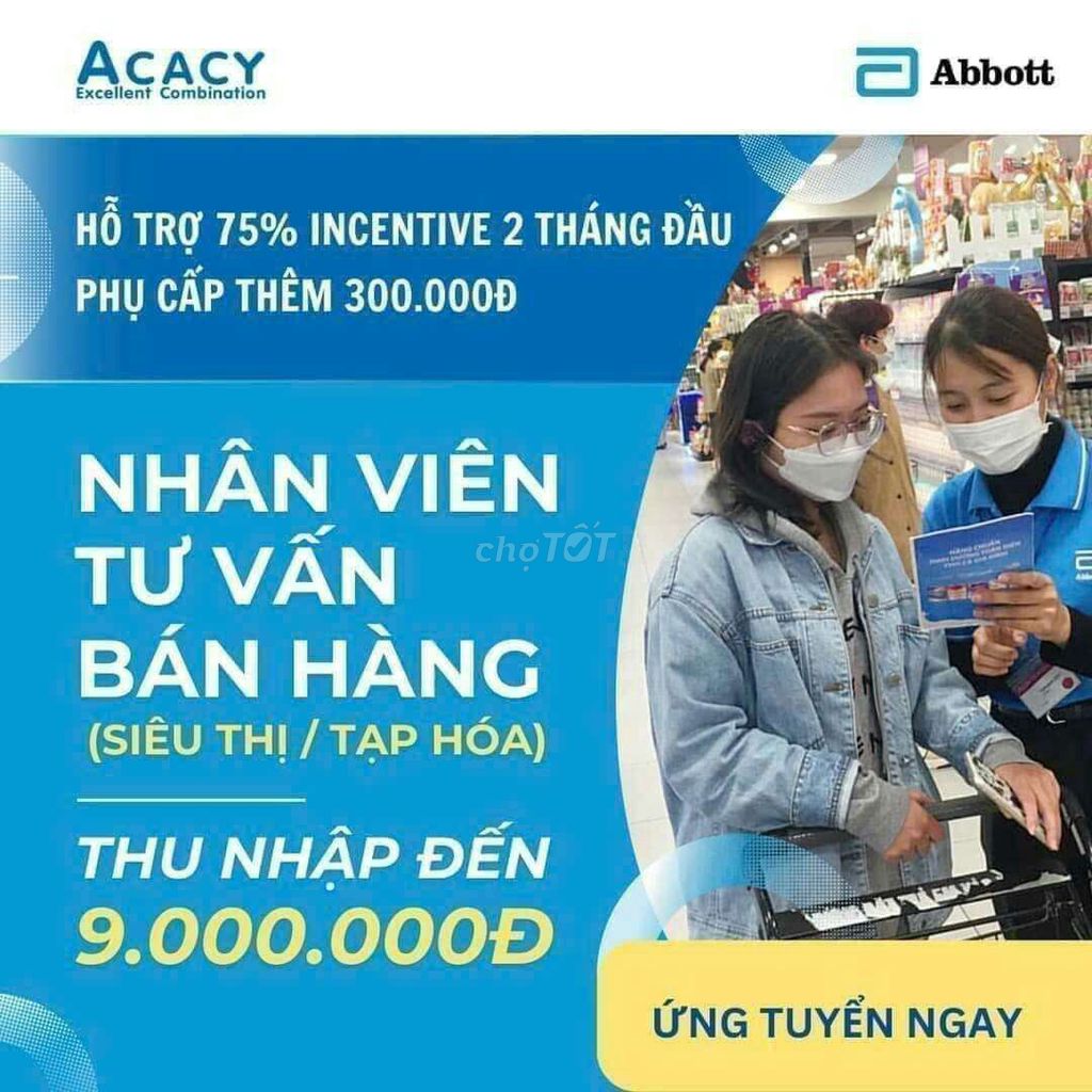 CÔNG TY TUYỂN BÁN HÀNG SỮA ABBOTT TP VINH NGHỆ AN