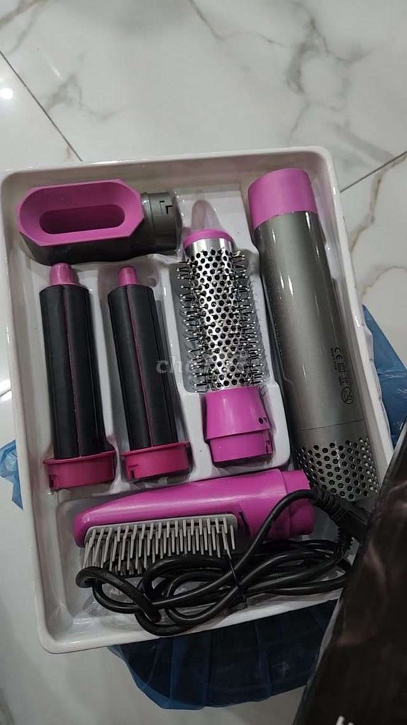 Máy tạo kiểu tóc 5 trong 1, màu tím/xám
