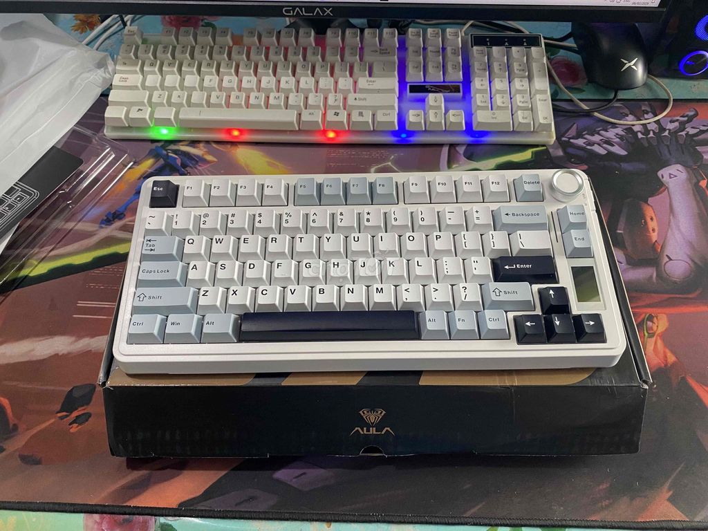 Bàn phím cơ Aula S75 Pro Trắng Xanh. Mua bán Phụ kiện (Màn hình, Chuột...) tại Huyện Châu Thành Long An được đăng bởi An hình 1