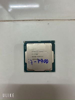 CPU Intel Core i7 7700 (4.20GHz,4 Cores 8 Threads)