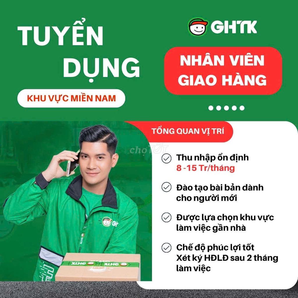 TUYỂN NHÂN VIÊN GIAO HÀNG ĐÀ LẠT