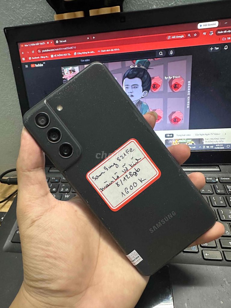 Samsung S21 FE 128GB Đen màn lô nứt kính nhẹ. Mua bán Điện thoại tại Quận Hoàng Mai Hà Nội được đăng bởi Trường An mobile 87 Tam Trinh Hn ZL09847mot6845 hình 1