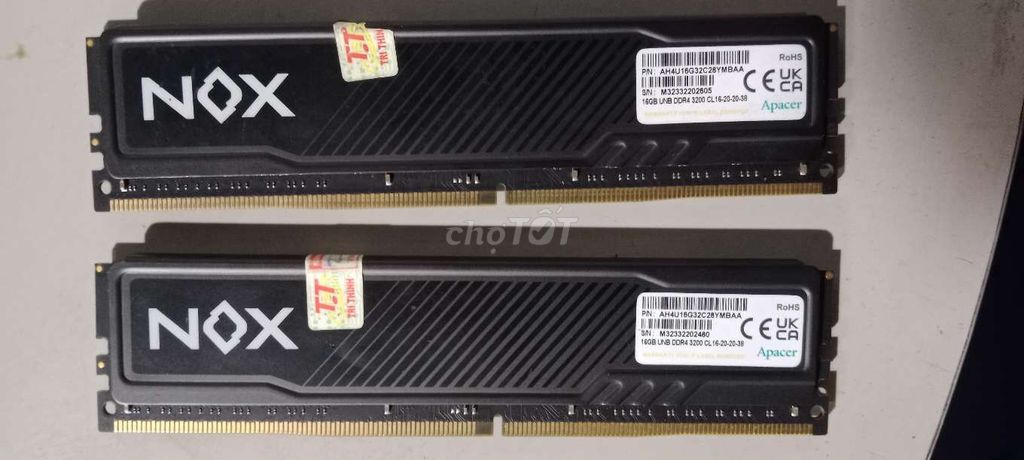 RAM Apacer NOX 16GB DDR4 bớt 3200 còn bh hãng 2028. Mua bán Linh kiện (RAM, Card...) tại Quận Thanh Khê Đà Nẵng được đăng bởi văn duy hình 1