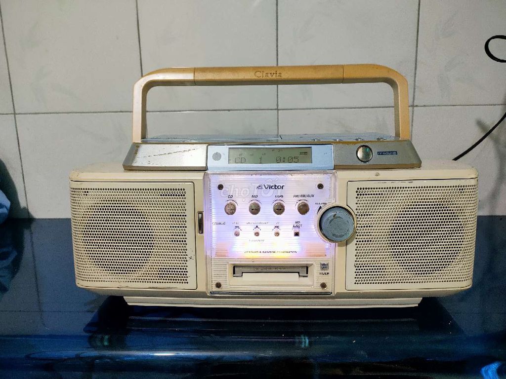Đài cassette Victor Clavia Trắng kem CD Radio AUX. Mua bán Tivi, Âm thanh tại Quận 12 Tp Hồ Chí Minh được đăng bởi CASSETL  hình 1