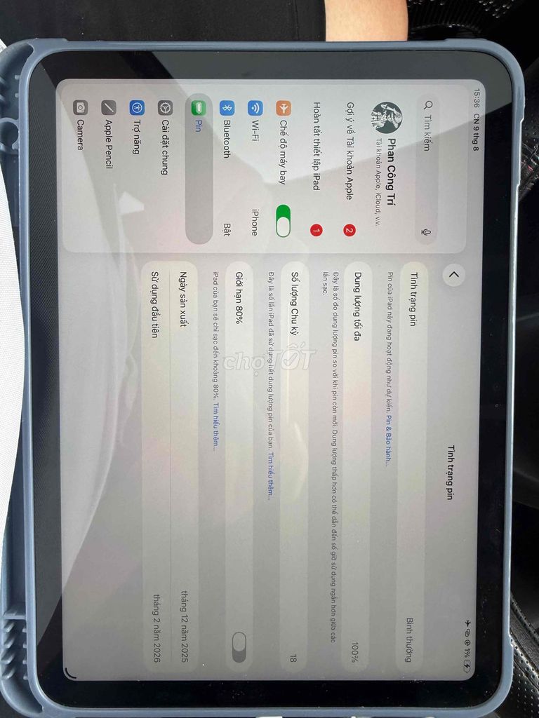 Apple iPad (A16) Bạc 128GB Like New. Mua bán Máy tính bảng tại Huyện Củ Chi Tp Hồ Chí Minh được đăng bởi Công Trí Phan hình 1