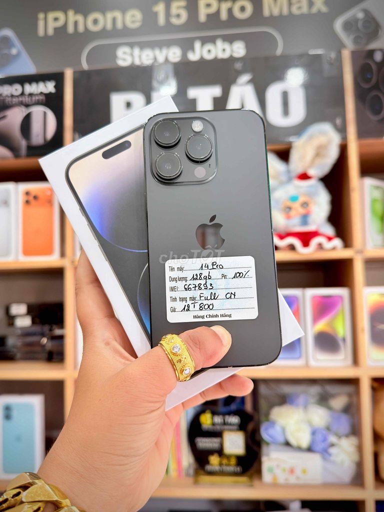 Apple iPhone 14 Pro 128GB Đen (có khe sim). Mua bán Điện thoại tại Thành phố Long Xuyên An Giang được đăng bởi Bi Táo Store hình 1