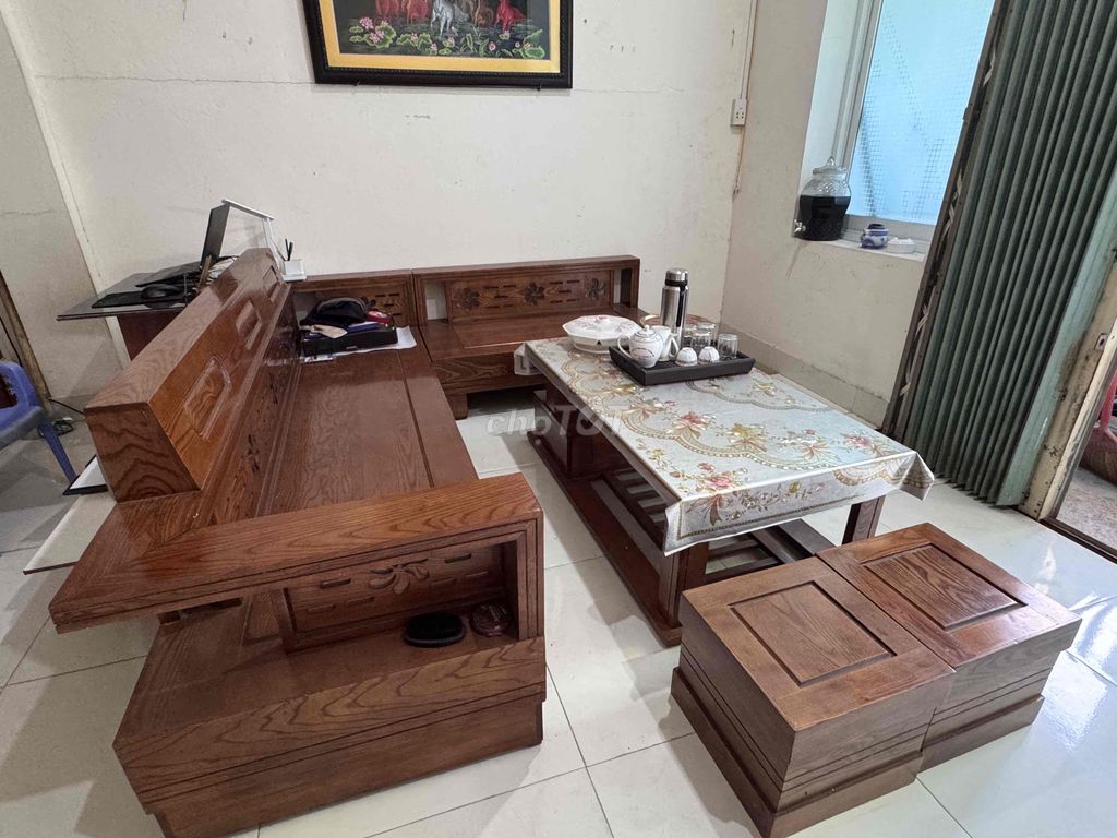 Pass bộ sofa gỗ còn mới. Mua bán Bàn ghế tại Quận Thanh Khê Đà Nẵng được đăng bởi A Bin hình 1