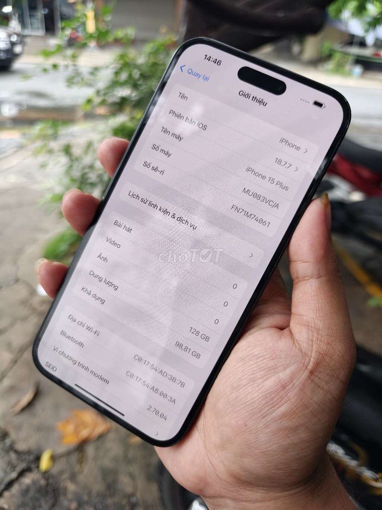 Apple iPhone 15 Plus 128GB Đen. Mua bán Điện thoại tại Huyện Bình Chánh Tp Hồ Chí Minh được đăng bởi Lâm mobiphone hình 1