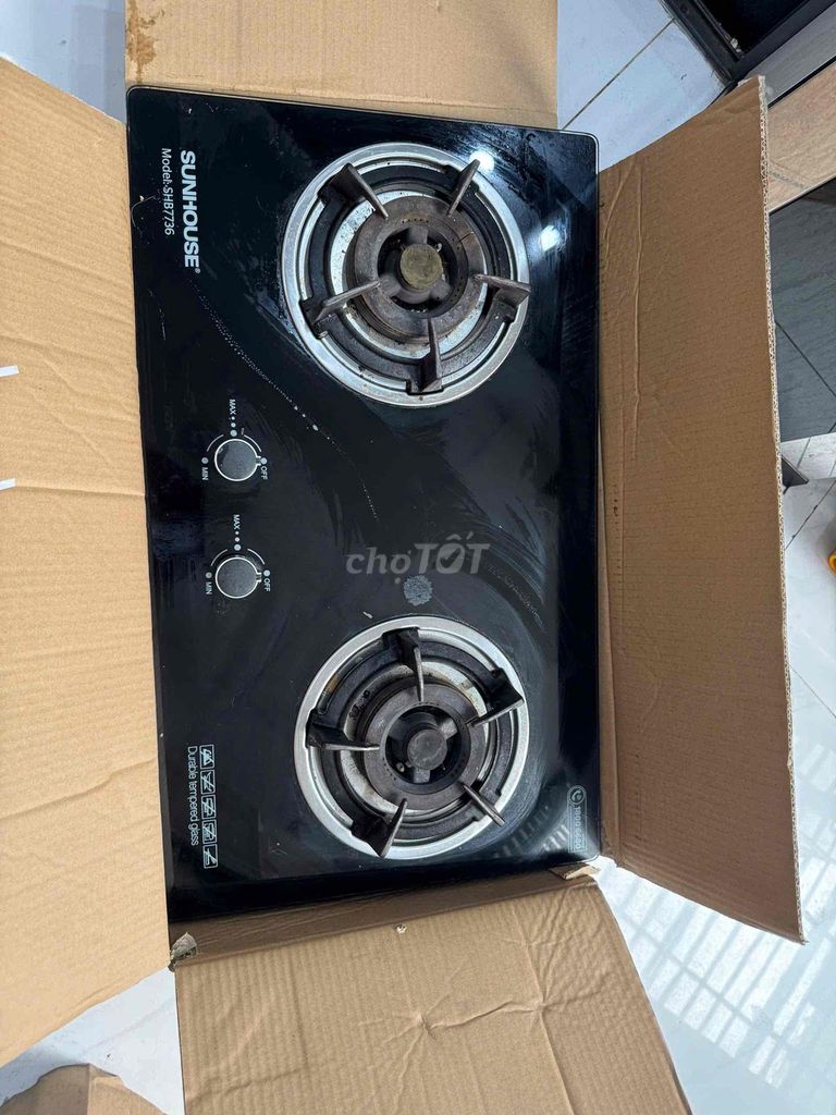 Bếp ga đôi SUNHOUSE SHB7736. Mua bán Bếp, lò, đồ điện nhà bếp tại Quận 7 Tp Hồ Chí Minh được đăng bởi Nguyễn Trọng Nhân hình 1