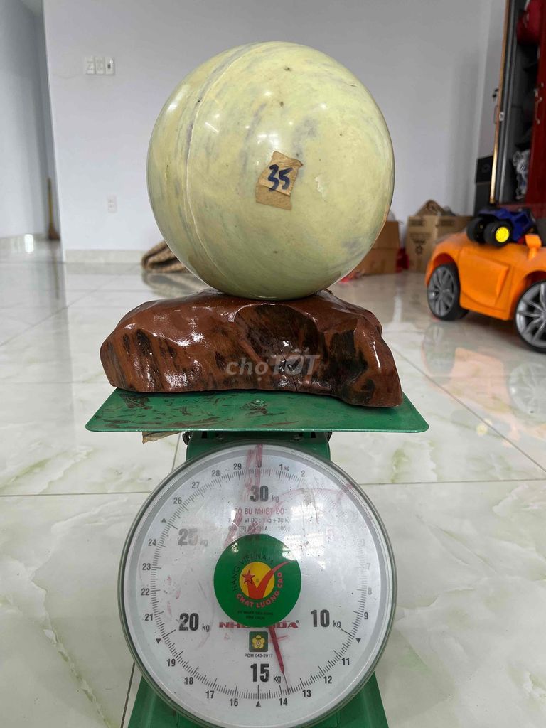 Bi cầu phong thủy Đá serpentine 21cm. Mua bán Đồ sưu tầm, đồ cổ tại Thành phố Dĩ An Bình Dương được đăng bởi Duy hình 1