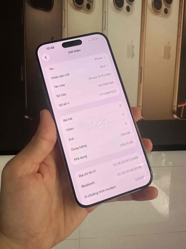 iphone 15pm vn zin all. Mua bán Điện thoại tại Quận Ninh Kiều Cần Thơ được đăng bởi Lê Trí Dũng hình 1
