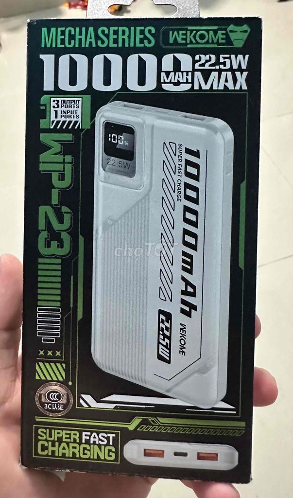 Sạc dự phòng WEKOME WIP-23 10000mAh - BẢO HÀNH. Mua bán Phụ kiện (Màn hình, Chuột...) tại Thành phố Bạc Liêu Bạc Liêu được đăng bởi TAN BAC LIEU hình 1