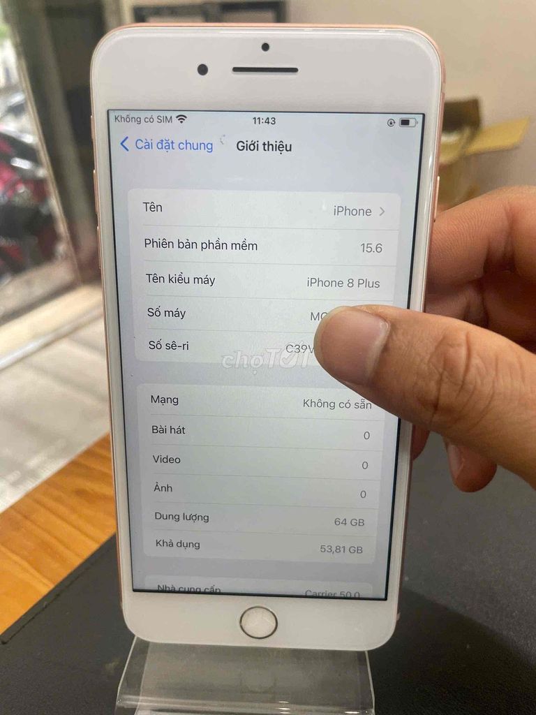 Apple iPhone 8 Plus 64GB Vàng hồng Đã sử dụng. Mua bán Điện thoại tại Quận Đống Đa Hà Nội được đăng bởi Shop điện thoại cũ hình 1