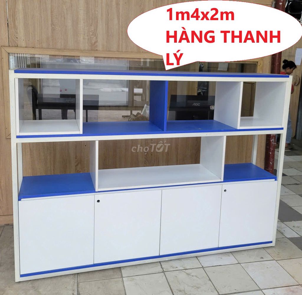 Kệ trang trí Gỗ MDF khung sắt, tủ kệ trưng bày. Mua bán Tủ, kệ gia đình tại Quận Bình Thạnh Tp Hồ Chí Minh được đăng bởi Kho Nội thất Cũ Mới Phú Nhàn hình 1