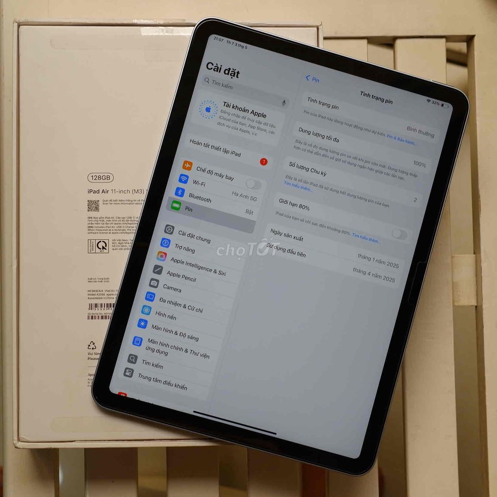Apple iPad Air 7 M3 11-inch 128GB wifi chính hãng. Mua bán Máy tính bảng tại Quận 12 Tp Hồ Chí Minh được đăng bởi Nguyễn Tài hình 2