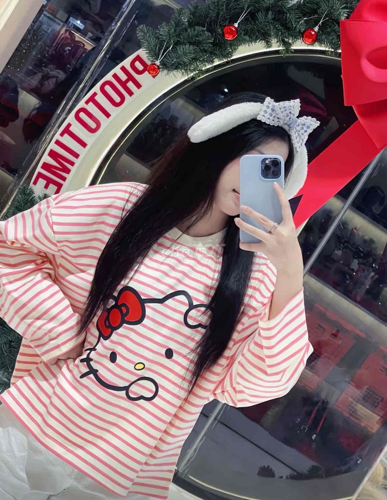 Áo thun tay dài Miucho Hello Kitty Nữ M Hồng. Mua bán Quần áo tại Quận 7 Tp Hồ Chí Minh được đăng bởi Nguyễn Thy hình 1
