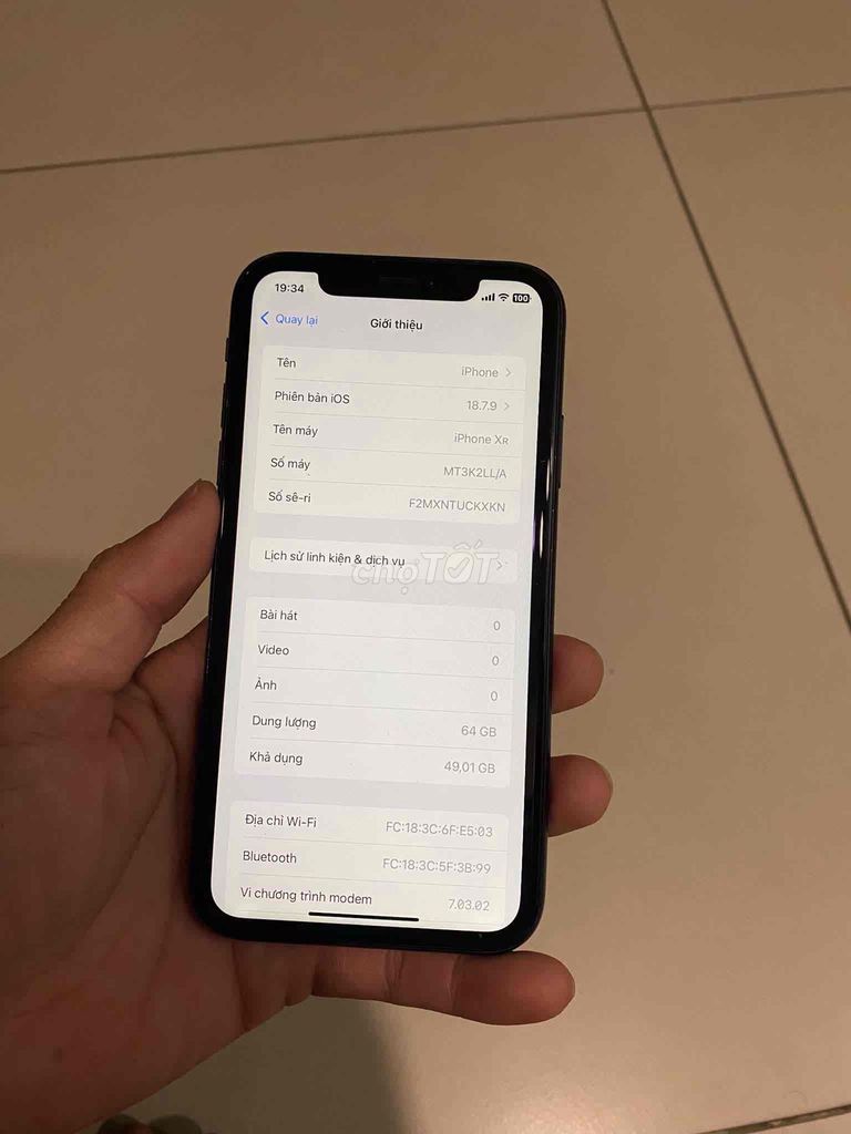 Apple iPhone XR 64GB Đen Đã qua sử dụng. Mua bán Điện thoại tại Quận Tân Phú Tp Hồ Chí Minh được đăng bởi Toàn hình 1
