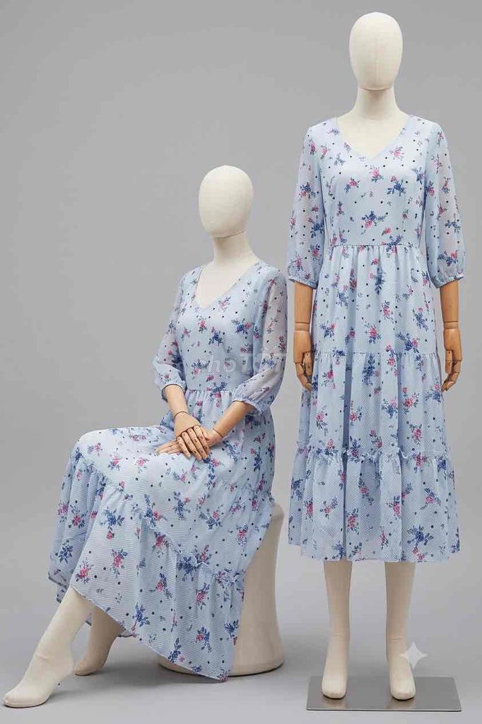 Đầm Nữ K&K Fashion Vải Xanh nhạt Size M. Mua bán Quần áo tại Quận Bình Thạnh Tp Hồ Chí Minh được đăng bởi lan anh hình 1