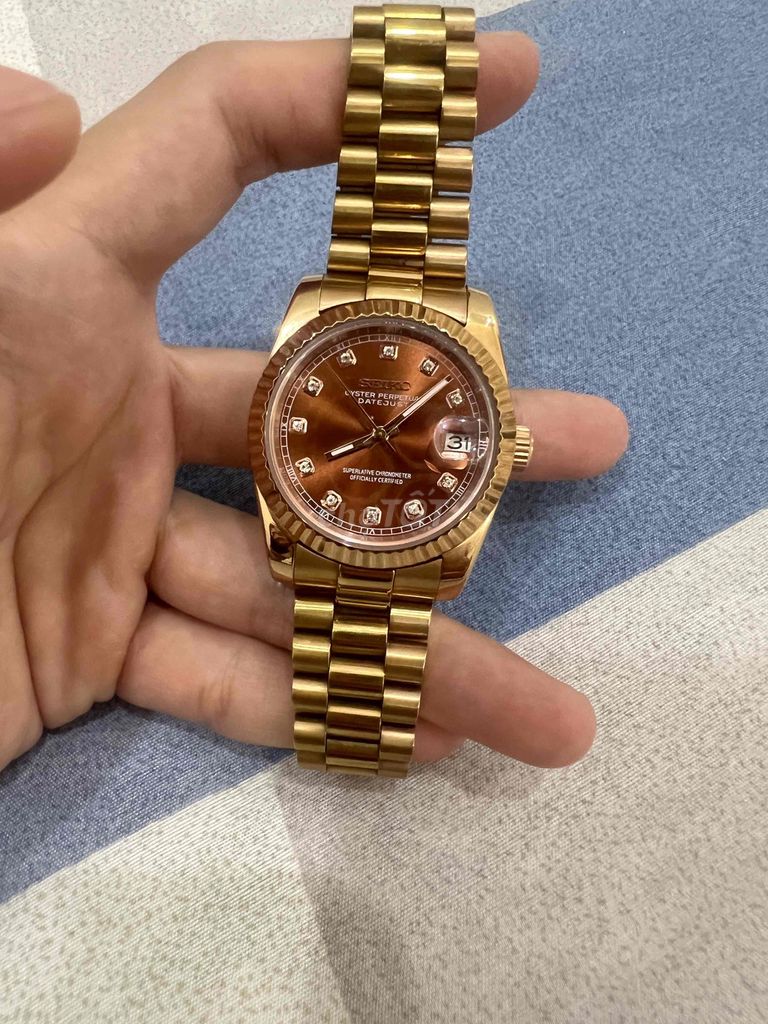 Đồng hồ cơ Seiko mod Rolex Datejust size 36mm. Mua bán Đồng hồ tại Quận Long Biên Hà Nội được đăng bởi Việt Phương hình 1
