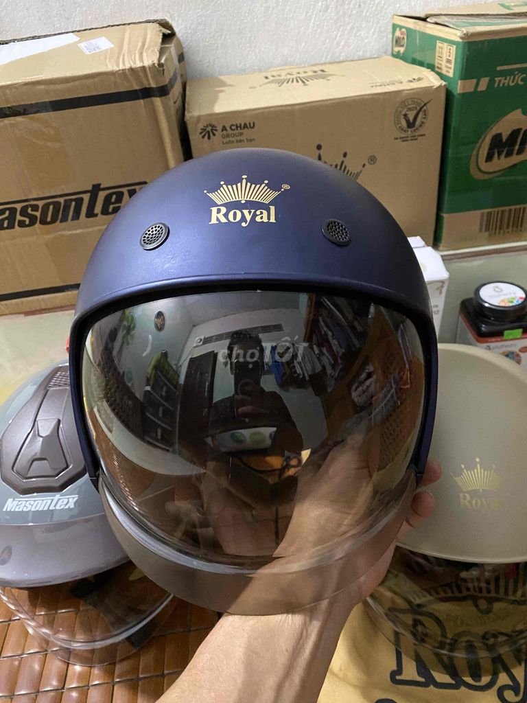 nón Bảo Hiểm Xe Máy 3/4 Royal chính hãng. Mua bán Phụ tùng xe tại Thị xã Ngã Năm Sóc Trăng được đăng bởi HaoTrinh shop hình 5