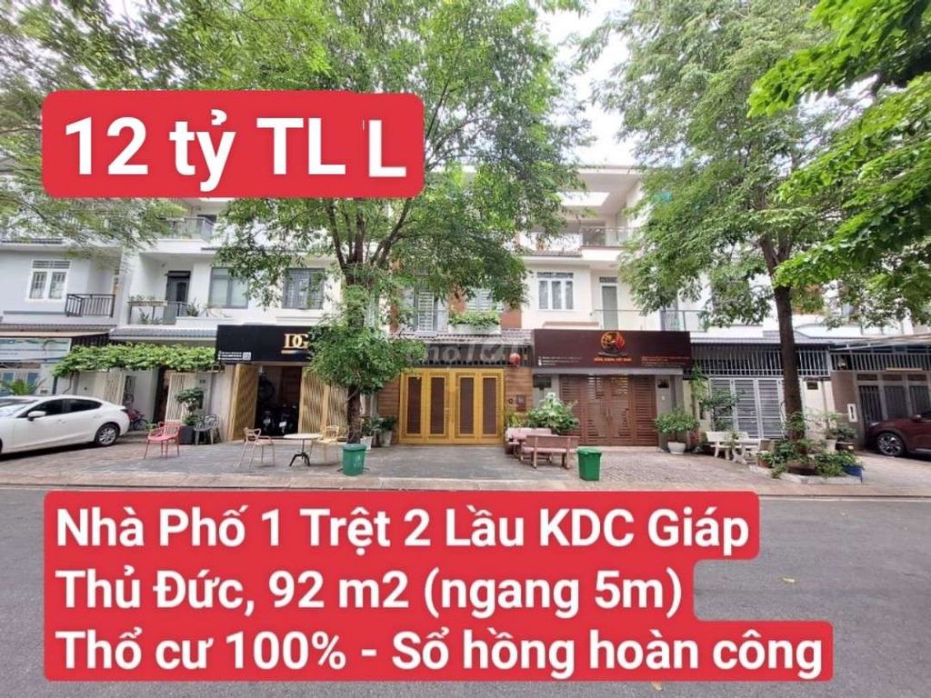 🆘 Nhà Phố 1 Trệt 2 Lầu KDC HimLam Giáp Thử Đức, P. An Bình, Tp. Dĩ An