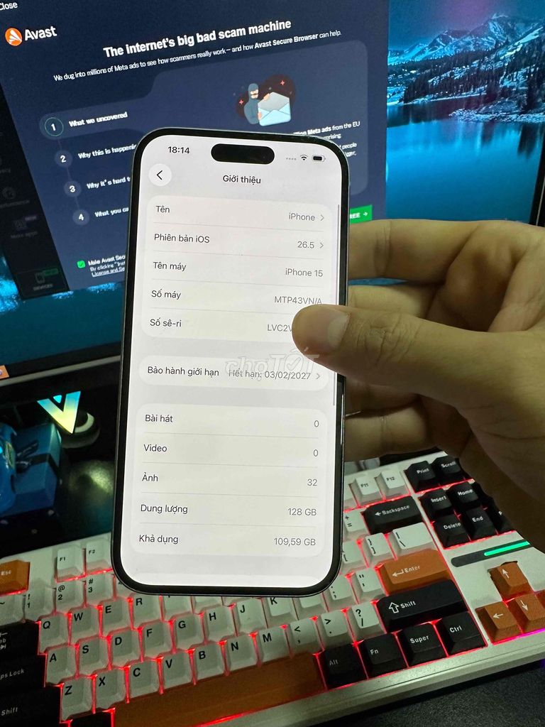iPhone 15 128GB Xanh. Mua bán Điện thoại tại Huyện Gio Linh Quảng Trị được đăng bởi Simba hình 1
