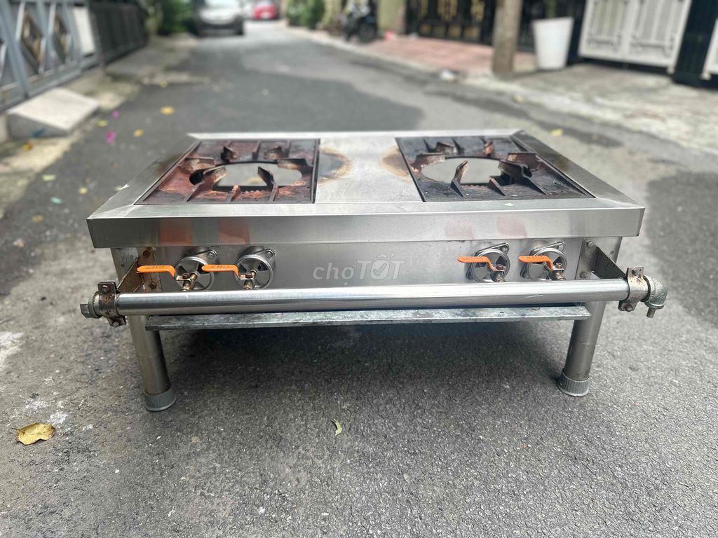 Bếp ga công nghiệp 2 lò Thép không gỉ. Mua bán Bếp, lò, đồ điện nhà bếp tại Quận Hải Châu Đà Nẵng được đăng bởi 2hand  hình 1