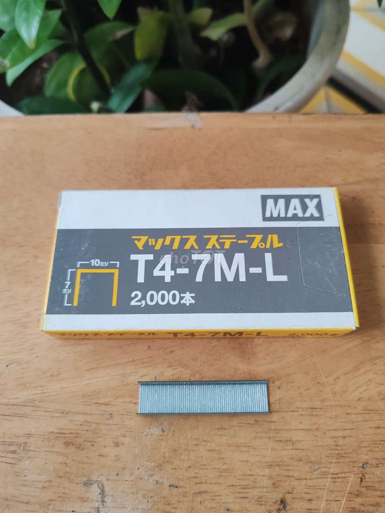Ghim bấm MAX T4-7M-L Kim loại Bạc Nhật Bản. Mua bán Đồ dùng văn phòng tại Quận 7 Tp Hồ Chí Minh được đăng bởi Vy Vy hình 1