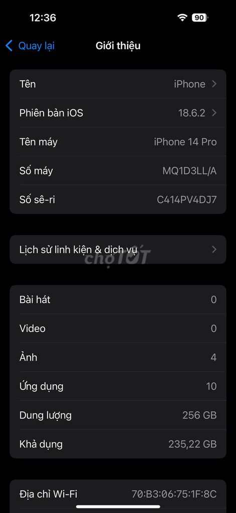 Apple iPhone 14 Pro 256GB Tím. Mua bán Điện thoại tại Quận Bình Tân Tp Hồ Chí Minh được đăng bởi Trần An hình 1