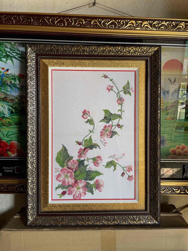 sale bức tranh thêu như hình. Mua bán Đồ sưu tầm, đồ cổ tại Quận Tân Phú Tp Hồ Chí Minh được đăng bởi Gallery NHƯ QUỲNH hình 1