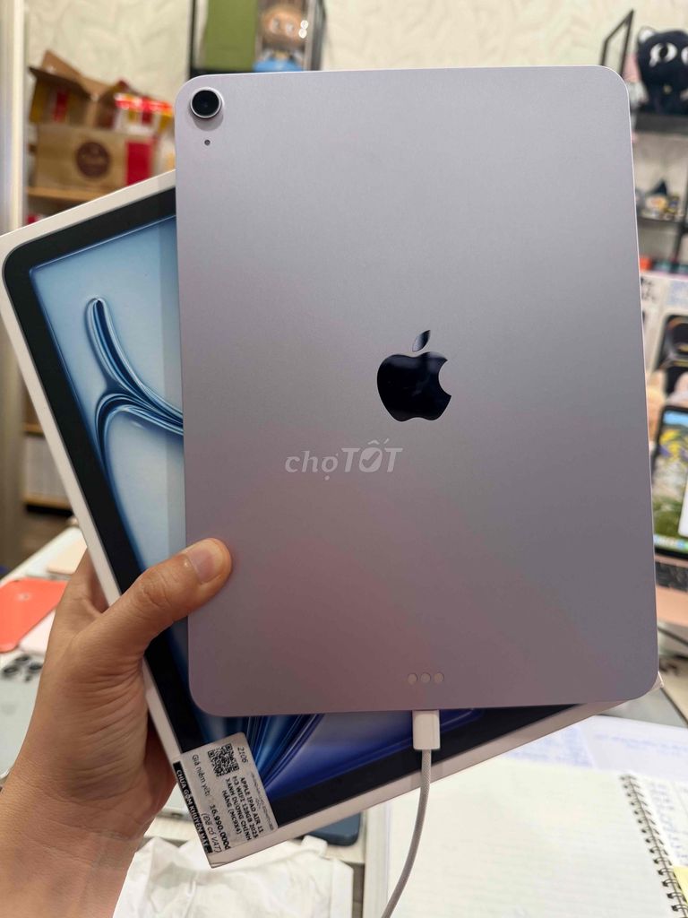 iPad Air 7 11" Chip M3 128G Tím Pin 100% BH 01/27. Mua bán Máy tính bảng tại Thành phố Thủ Đức Tp Hồ Chí Minh được đăng bởi Táo Uy Tín Chuyên Cung Cấp Sỉ Và Lẻ Tuyển Công Tác Viên hình 1