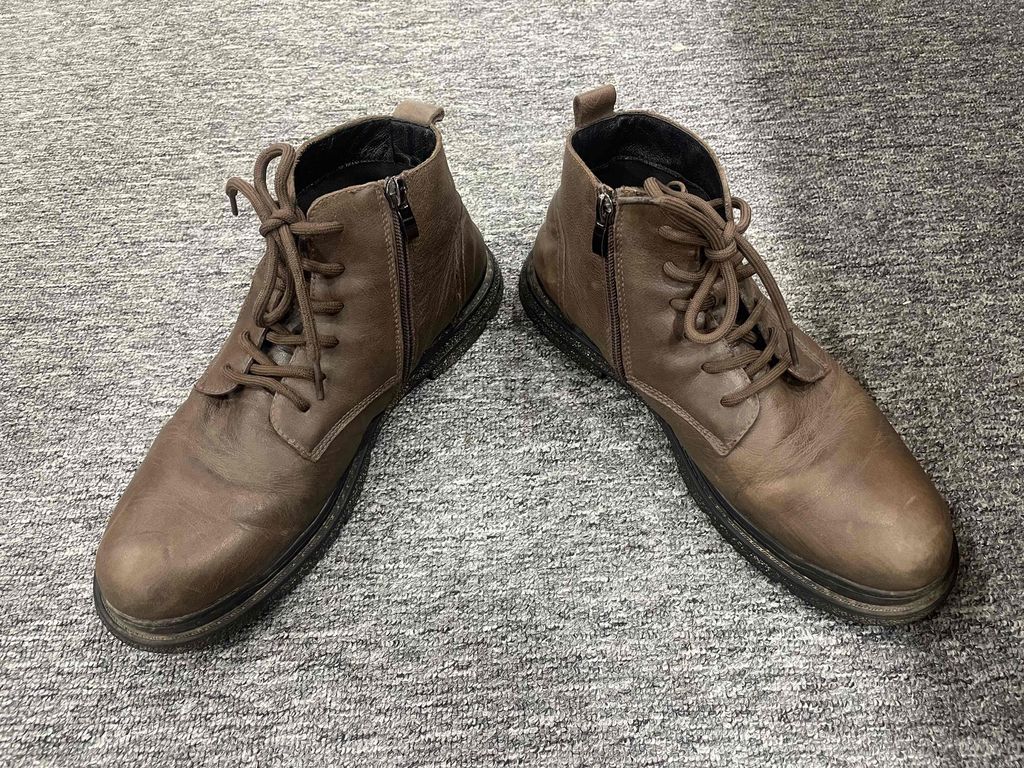 Giày bốt nam da thật size 41. Mua bán Giày dép tại Quận Hai Bà Trưng Hà Nội được đăng bởi A Song hình 1