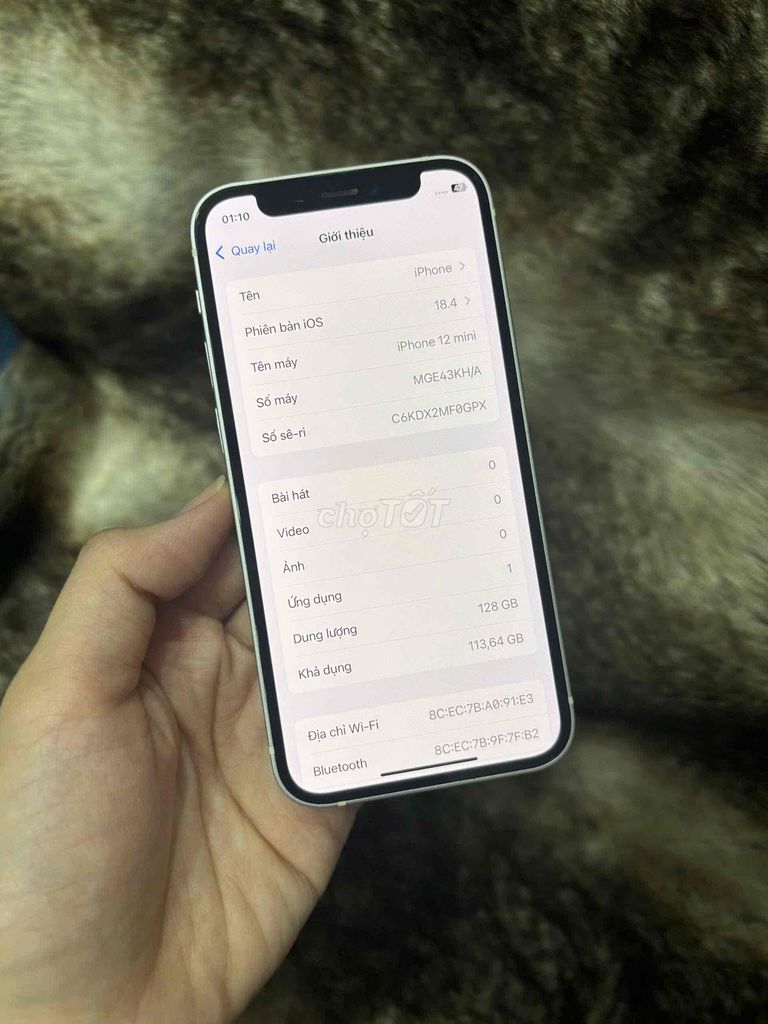 iPhone 12Mini 128G Quốc Tế. Mua bán Điện thoại tại Huyện Hóc Môn Tp Hồ Chí Minh được đăng bởi SIRI STORE HCM hình 6