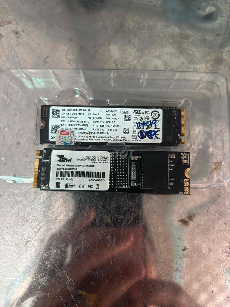 2 ổ cứng SSD NVME 256 thừa do nâng cấp máy. Mua bán Linh kiện (RAM, Card...) tại Huyện Kiến Xương Thái Bình được đăng bởi Mạnh Hùng hình 1