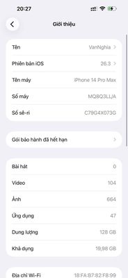 Apple iPhone 14 Pro Max 128GB