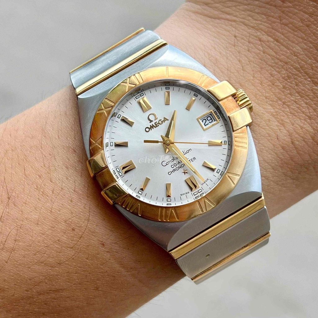 Omega Constellation 38mm Demi vàng 18k. Mua bán Đồng hồ tại Huyện Củ Chi Tp Hồ Chí Minh được đăng bởi Nguyễn Minh hình 1