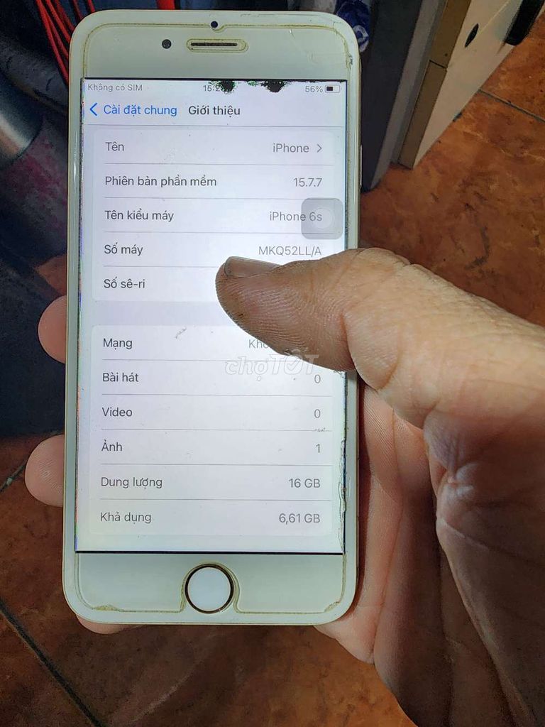 iPhone 6s 16GB Trắng. Mua bán Điện thoại tại Quận Bình Thạnh Tp Hồ Chí Minh được đăng bởi tùng  hình 1