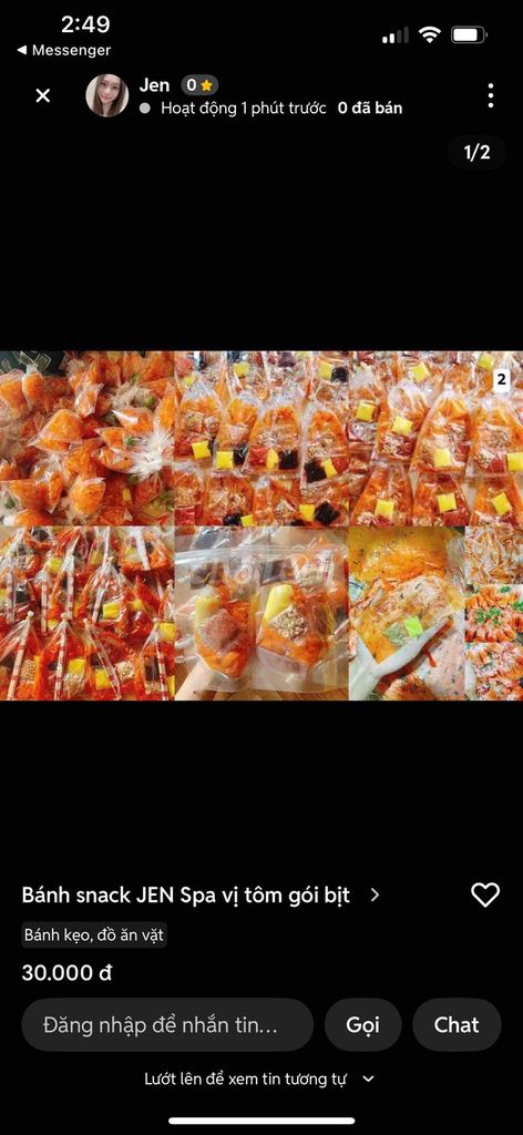 Bánh tráng tôm JEN Spa. Mua bán Đồ ăn, thực phẩm và các loại khác tại Quận 4 Tp Hồ Chí Minh được đăng bởi Lim Jen hình 1