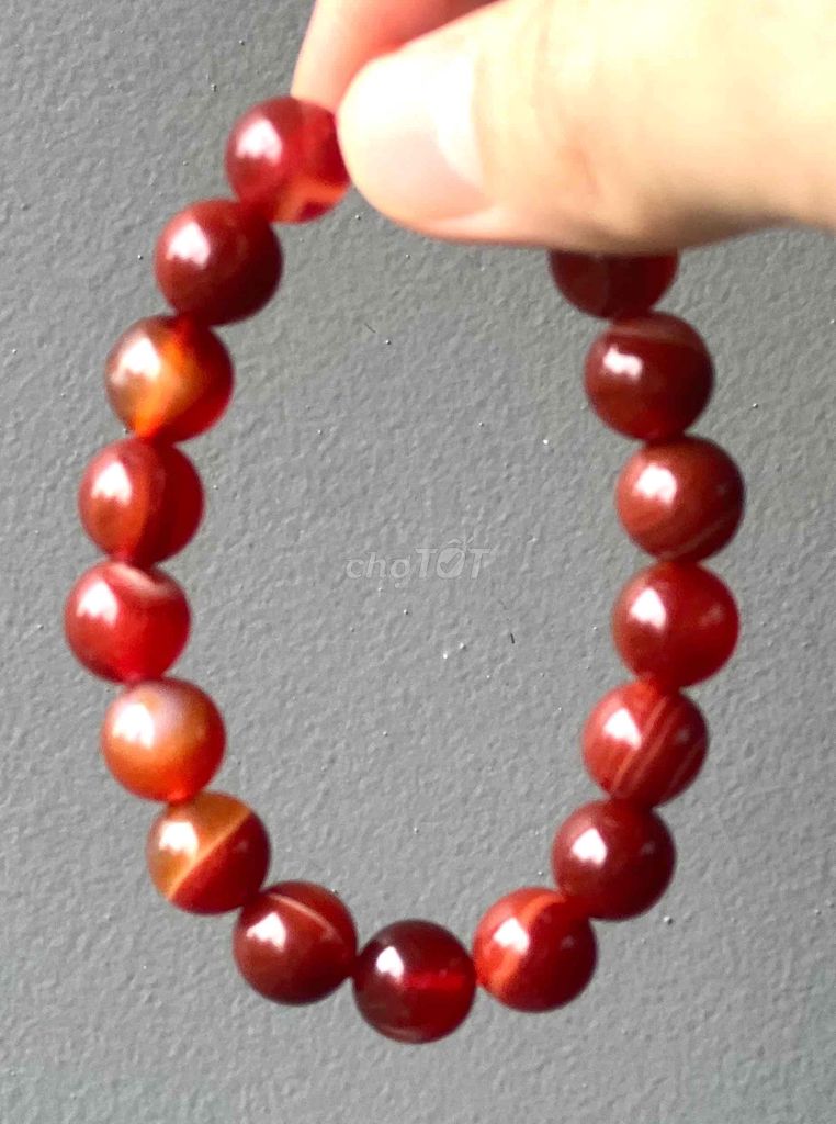 Vòng Carnelian 10mm rực rỡ đánh thức nhiệt huyết