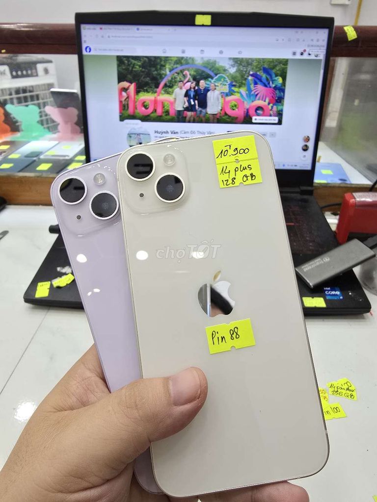 Apple iPhone 14 Plus 128GB Tím Đã dùng. Mua bán Điện thoại tại Thành phố Long Xuyên An Giang được đăng bởi Facebook Cầm Đồ Thúy Vân hình 1
