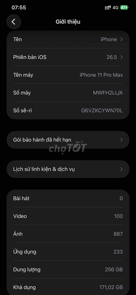 Apple iPhone 11 Pro Max 256GB xanh riêu. Mua bán Điện thoại tại Huyện Bình Chánh Tp Hồ Chí Minh được đăng bởi Kapipara hình 1