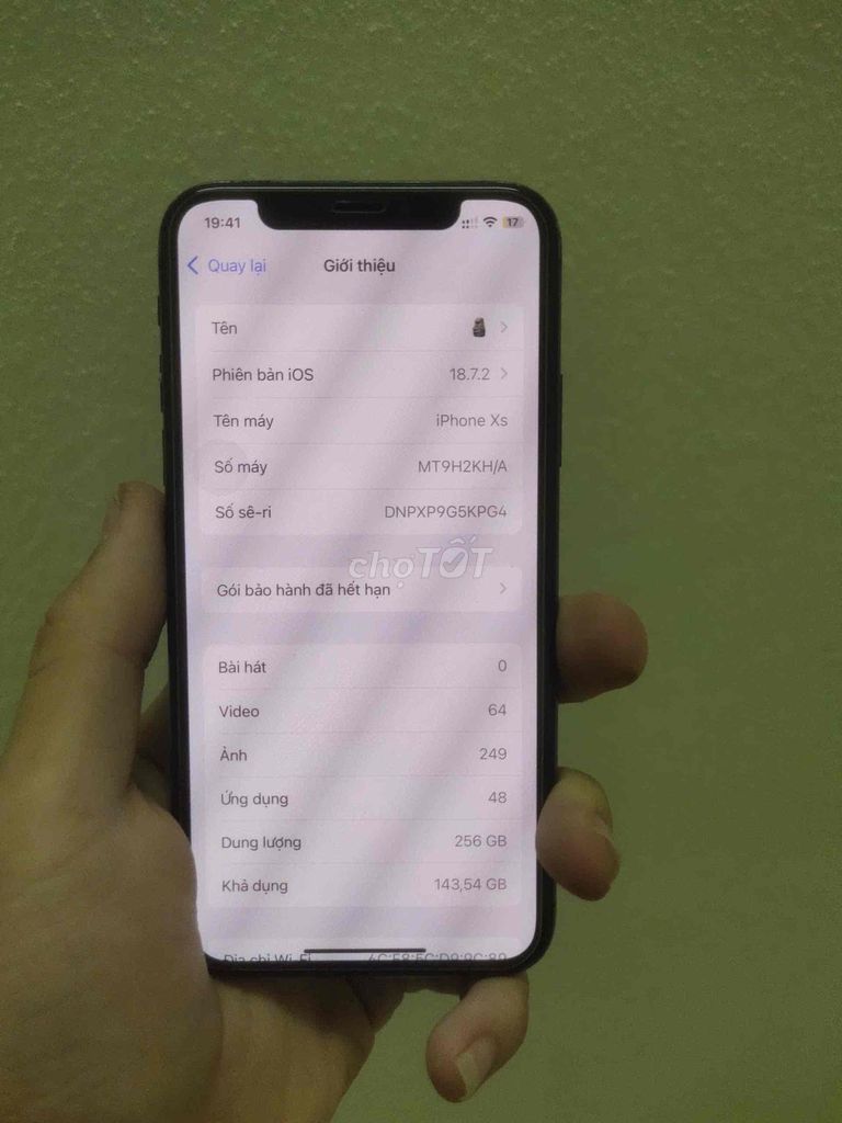 Apple iPhone Xs 256GB Đen. Mua bán Điện thoại tại Huyện Kiến Thuỵ Hải Phòng được đăng bởi Đỗ Xuân An hình 1