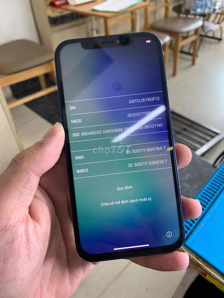 Apple iPhone 12 Xanh Dính iCloud. Mua bán Điện thoại tại Quận 6 Tp Hồ Chí Minh được đăng bởi Nguyễn Kiệt hình 1