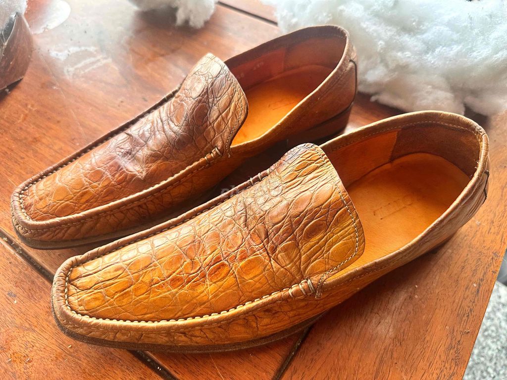 Giày nam da cá sấu size 43. Mua bán Giày dép tại Thành phố Cà Mau Cà Mau được đăng bởi Đăng  hình 1