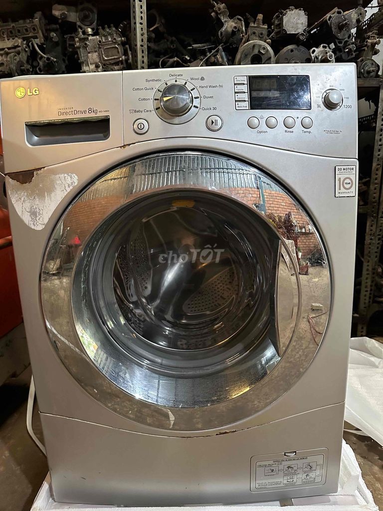 Máy giặt LG Direct Drive WD-1400 8kg Bạc cũ. Mua bán Máy giặt tại Thành phố Long Xuyên An Giang được đăng bởi Thai Bao hình 1