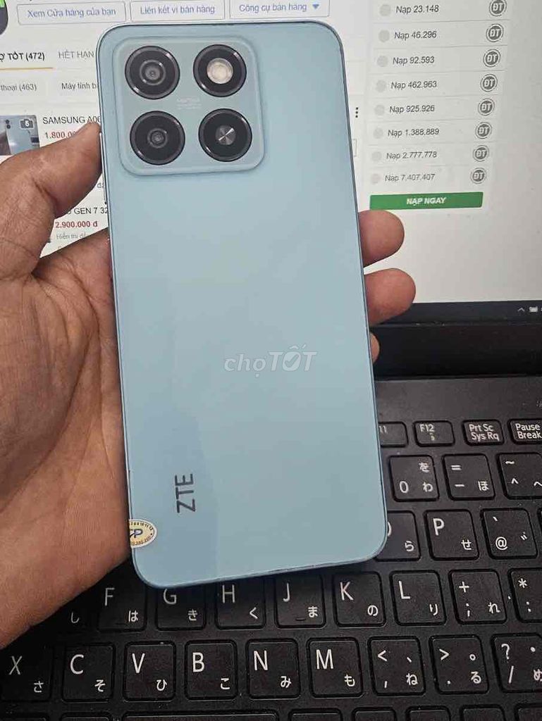 ZTE A55 4GB/128GB Xanh nhạt. Mua bán Điện thoại tại Quận Bình Thạnh Tp Hồ Chí Minh được đăng bởi AN MOBILE hình 1