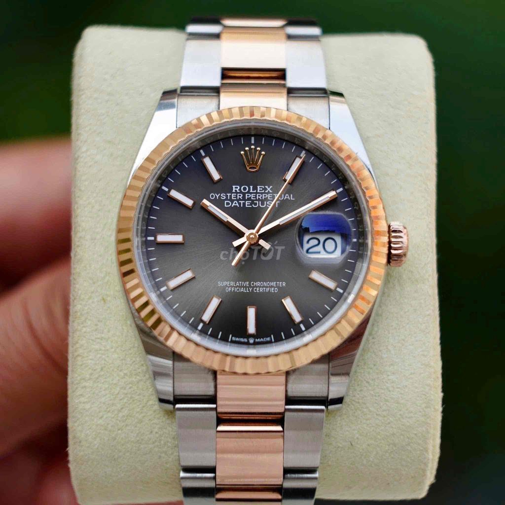 Rolex 126231  Rhodium Index Oyster Rose Gold 18k