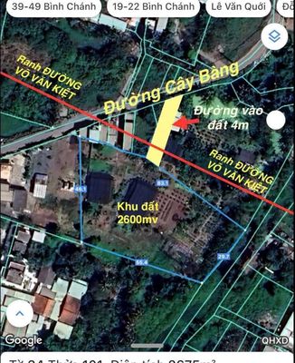 🔥💧 6tr500/m2 đất nông nghiệp hẻm 4m đường Cây Bàng. Mua bán đất tại Huyện Bình Chánh Tp Hồ Chí Minh được đăng bởi Quang