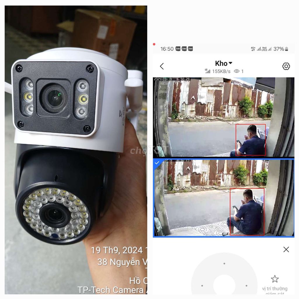 Camera 2 mắt ngoài trời